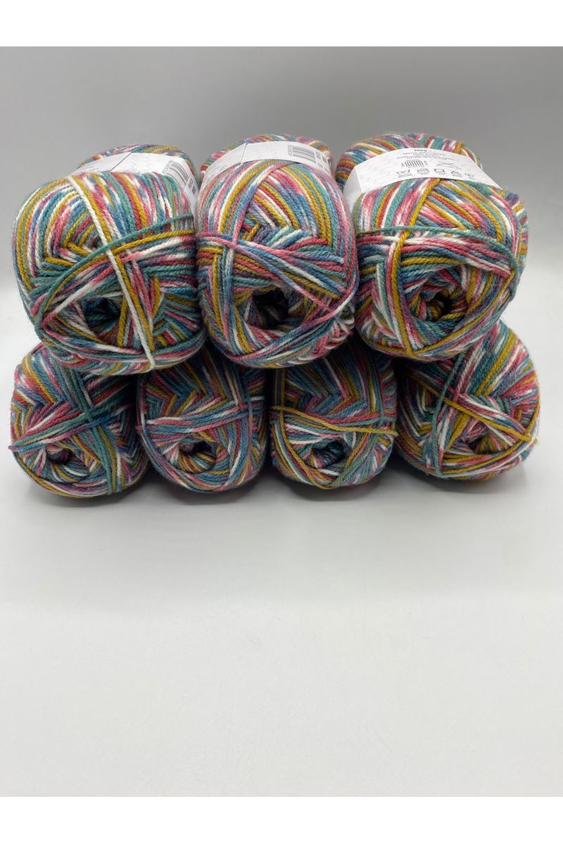 İhraç Fazlası 7'li Paket 750gr İnce Akrilik Ebruli EX12239