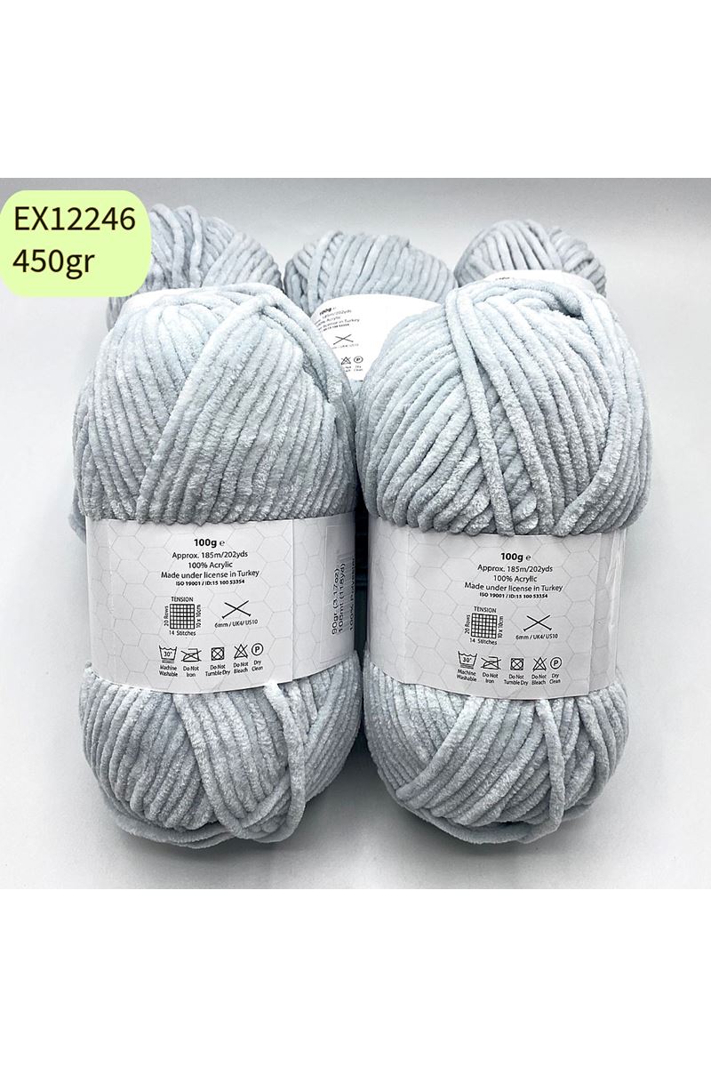 İhrac Fazlası 5'li Paket 450gr Kadife Açık Gri EX12246