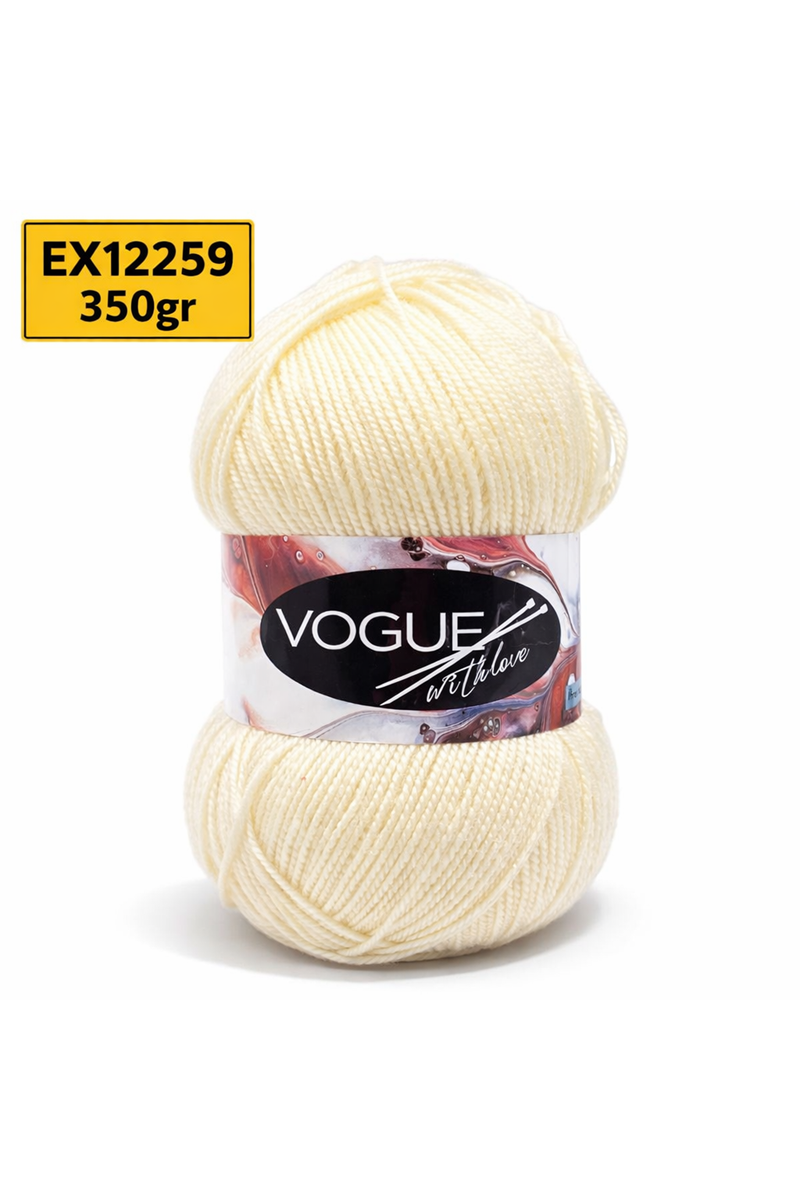 Ihraç Fazlası Dev Yumak 350gr Akrilik Koyu Krem EX12259