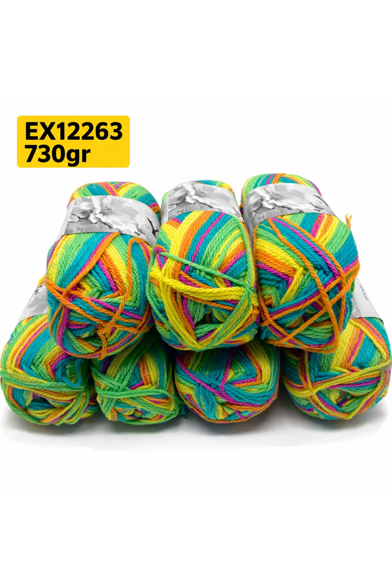 İhraç Fazlası 7'li Paket 730 gr İnce Akrilik Ebruli EX12263