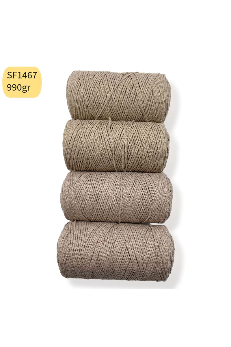 Stok Fazlası 990gr Cotton Makrome Bej Tonları SF1467