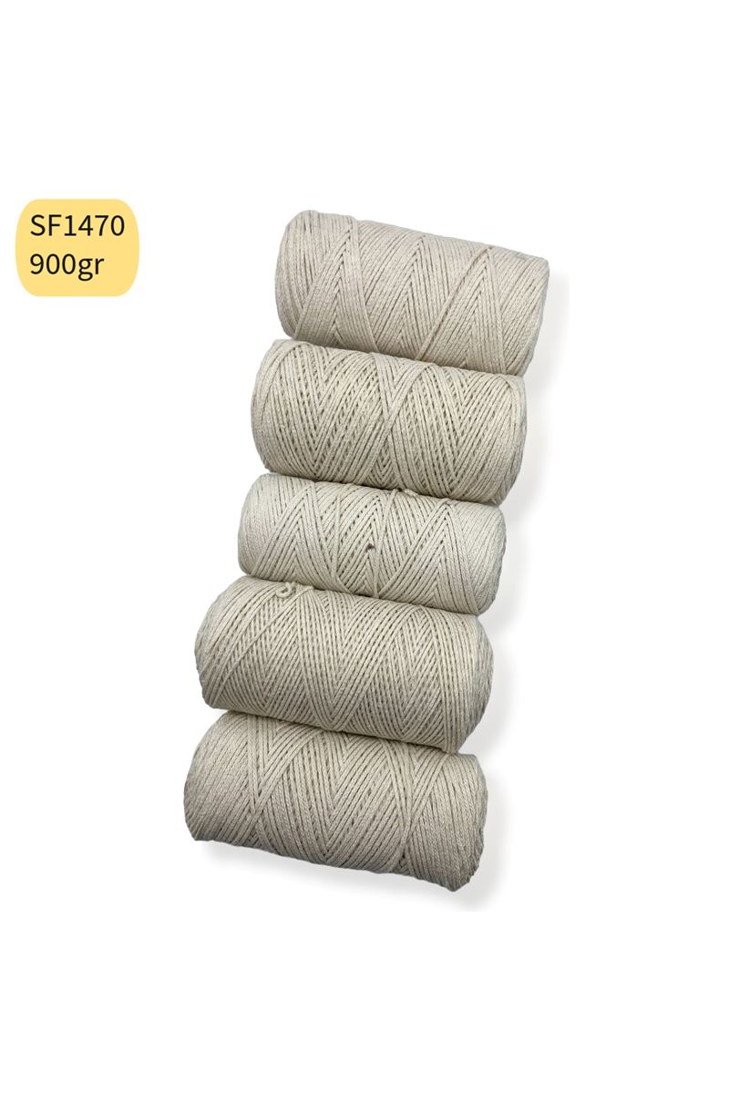 Stok Fazlası 900gr Cotton Makrome Ekru Tonları SF1470