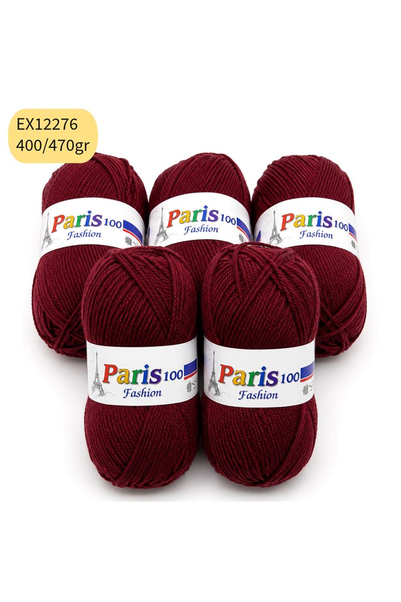 İhraç Fazlası 5'li Paket 400/470 gr Akrilik Bordo EX12276