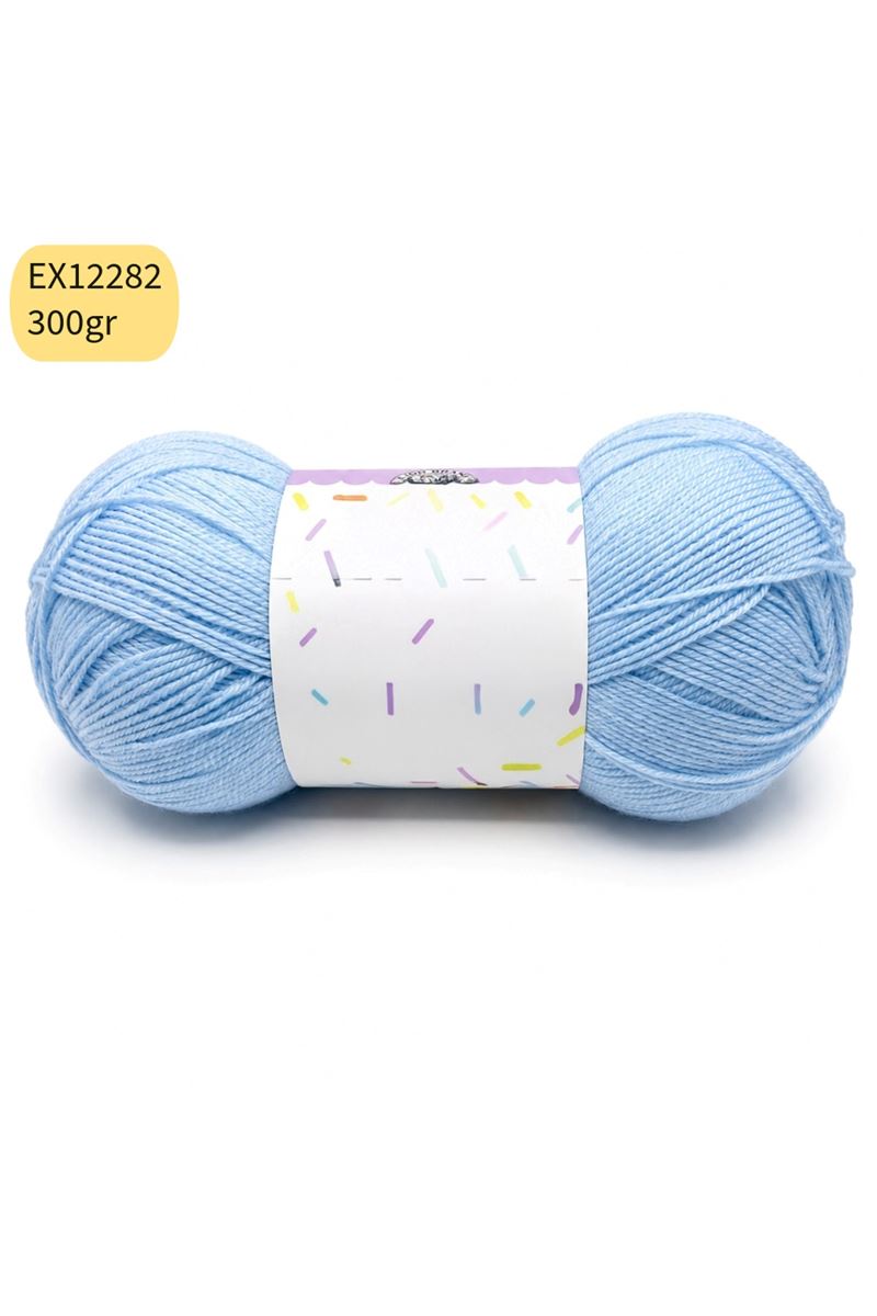 Ihraç Fazlası Dev Yumak 300gr Akrilik Bebe Mavi EX12282
