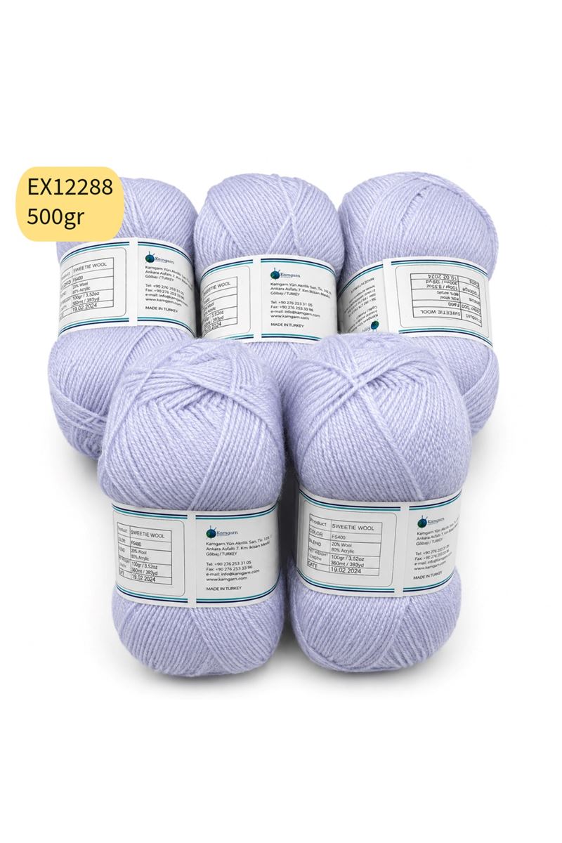 İhraç Fazlası 5'li Paket 500 gr Akrilik Buz Mavi EX12288