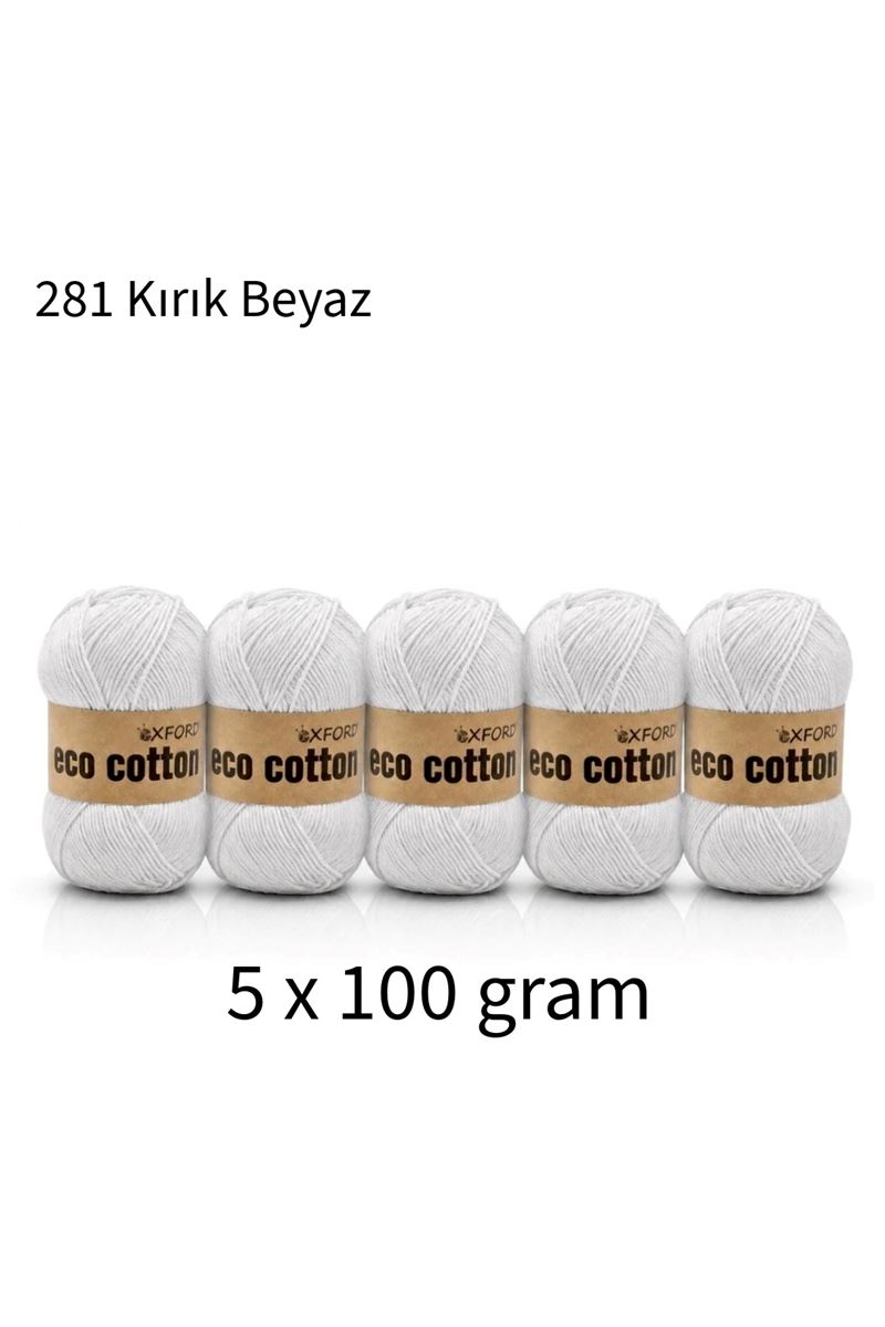 5'li Paket Eco Cotton 100gr-200m No:281 Kırık Beyaz