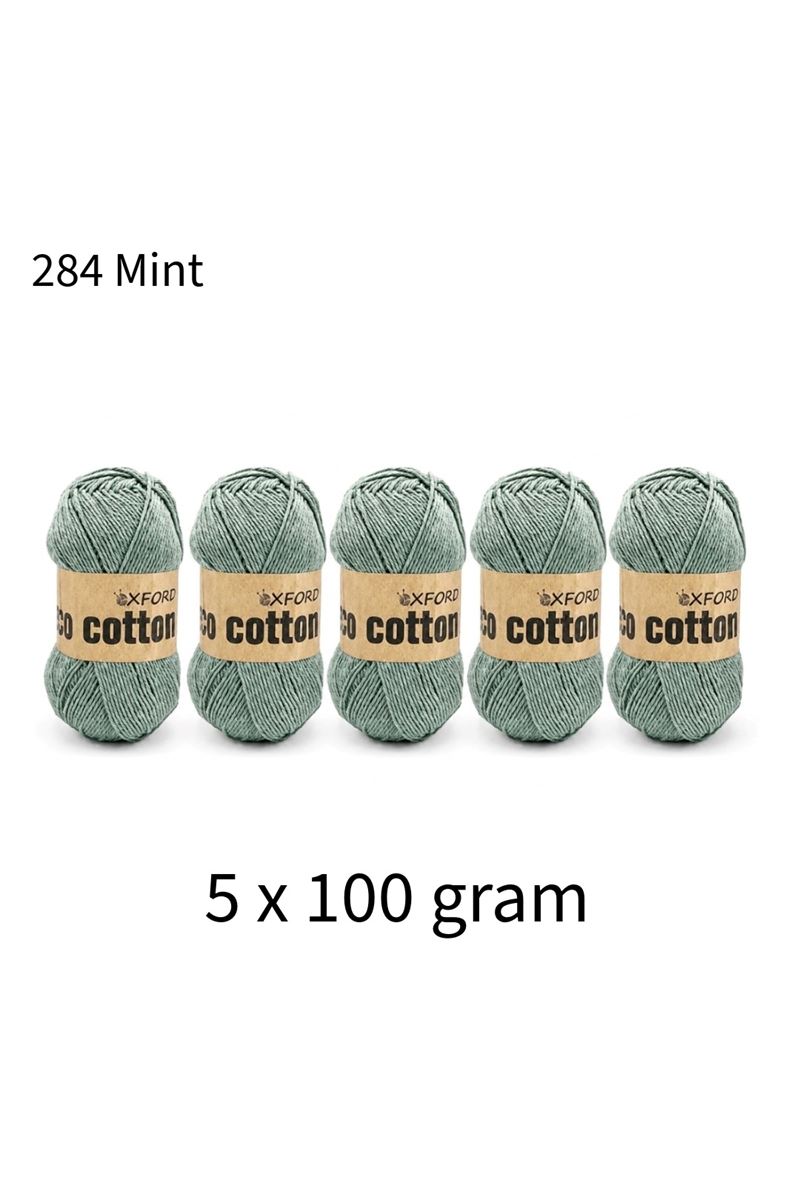 5'li Paket Eco Cotton 100gr-200m No:284 Mint Yeşili 