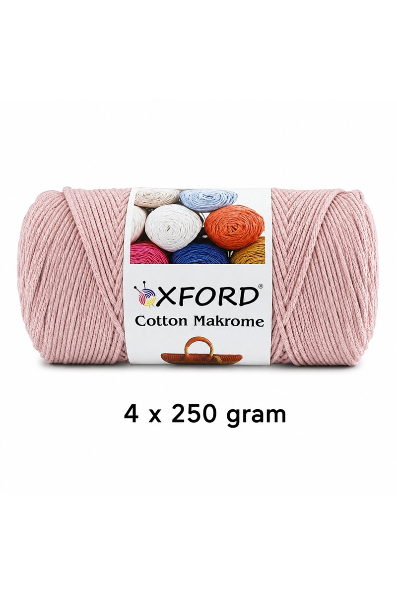 Cotton Makrome 4'lü Paket No:1220 Pudra