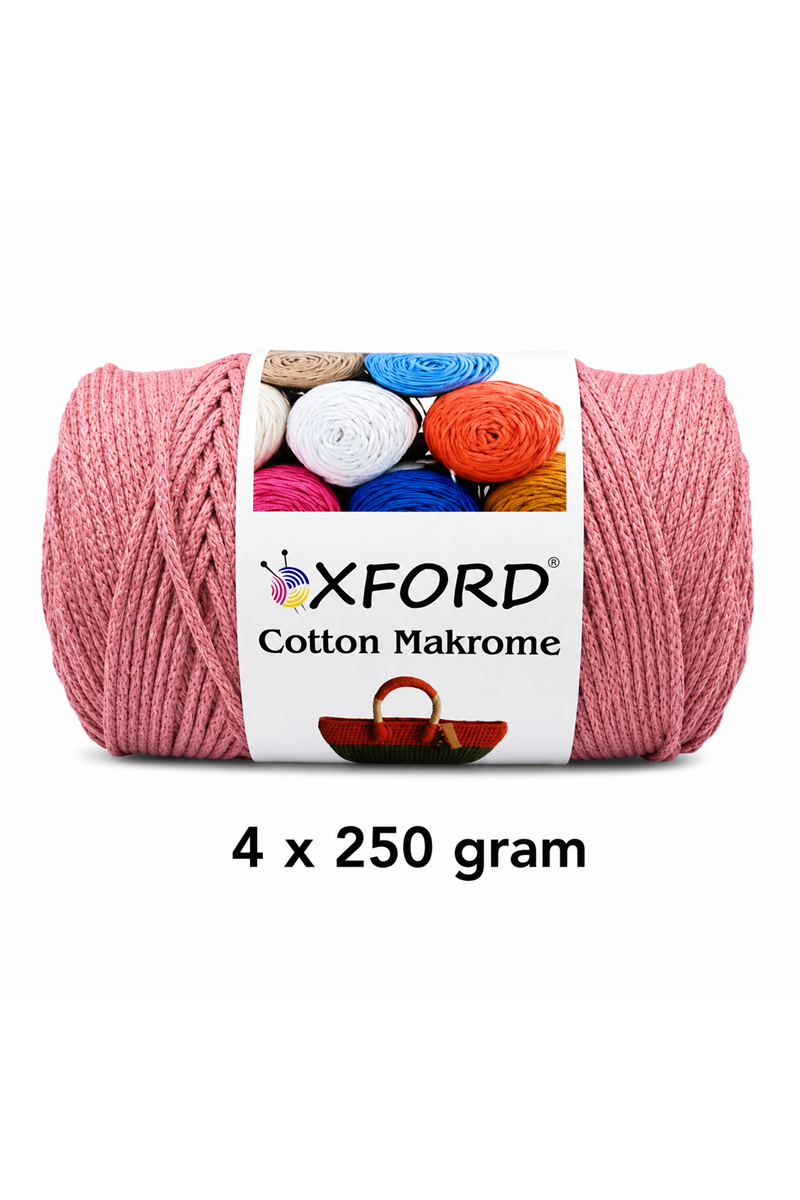 Cotton Makrome 4'lü Paket No:1193 Rose