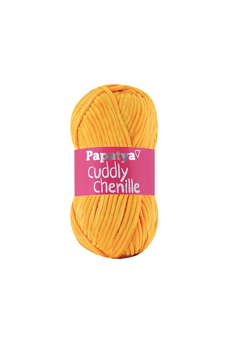 Papatya Cuddly Chenille Kadife 8740 Koyu Sarı