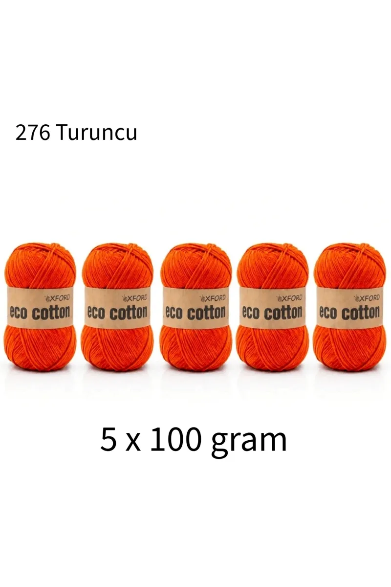5'li Paket Eco Cotton 100gr-200m No:276 Turuncu