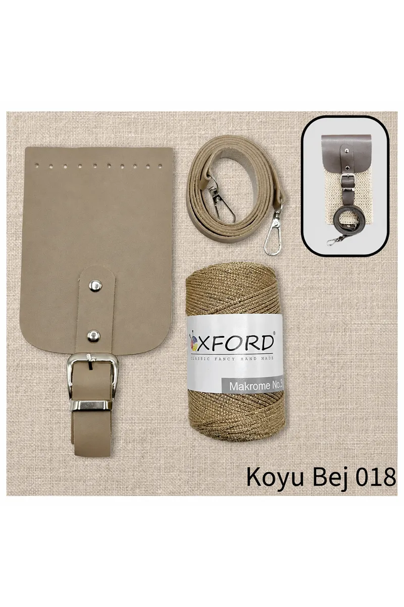 Telefon Çantası Seti 18 Koyu Bej