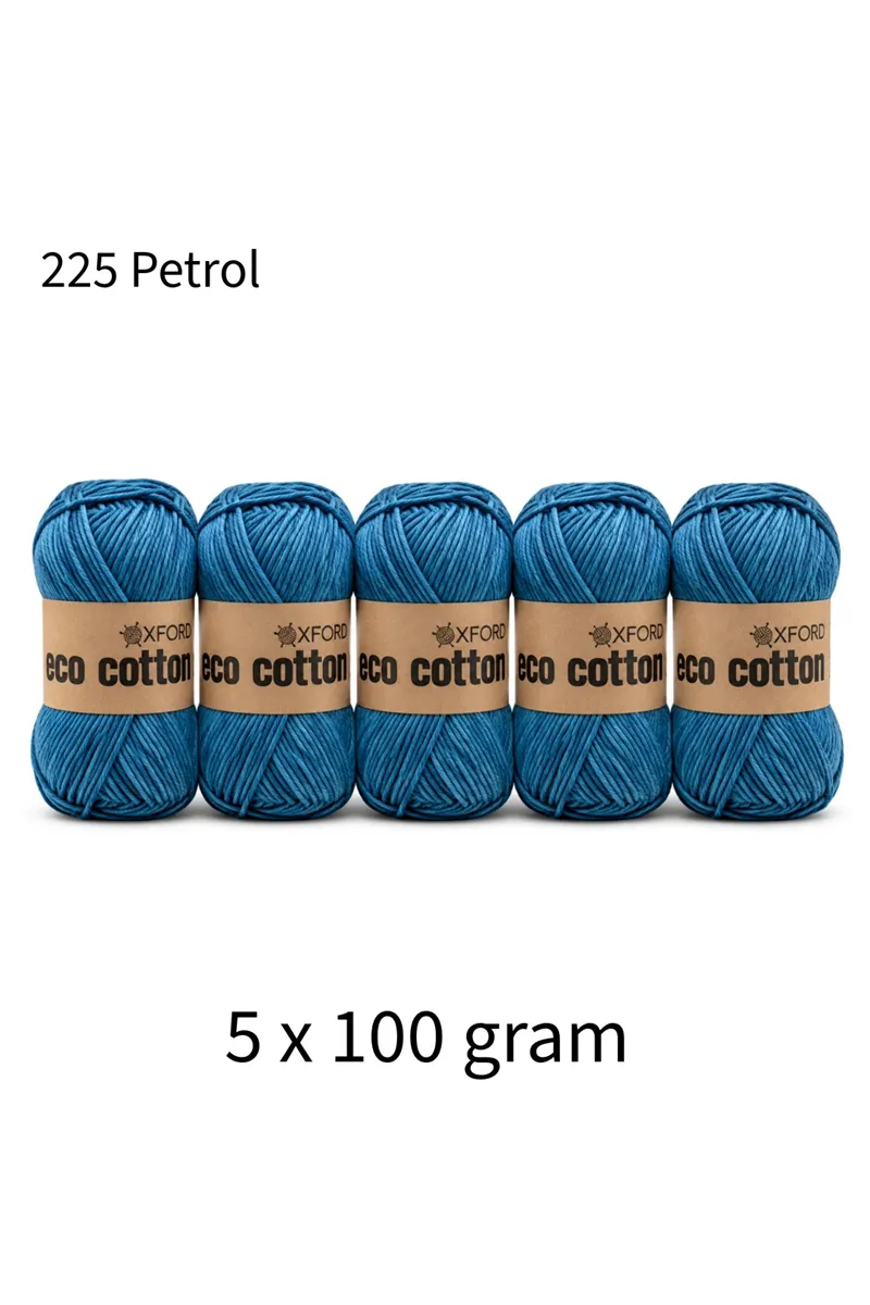 5'li Paket Eco Cotton 100gr-200m No:225 Petrol