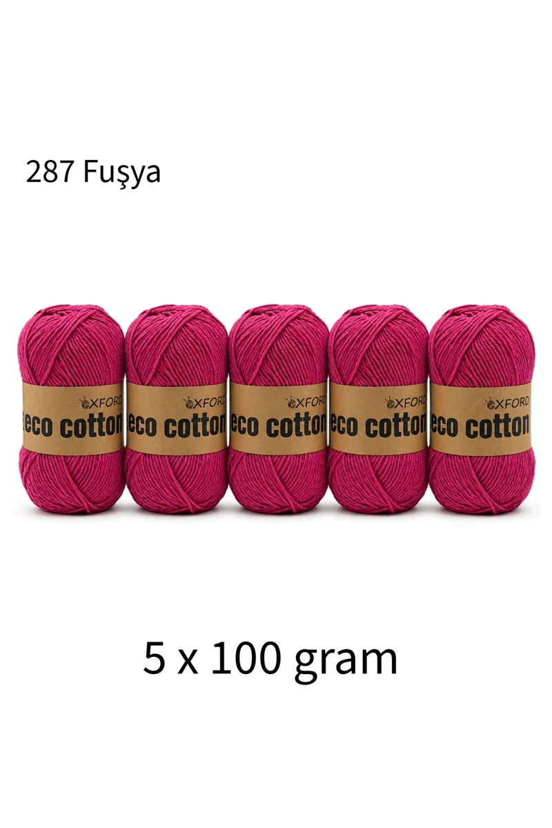 5'li Paket Eco Cotton 100gr-200m No:287 Fuşya