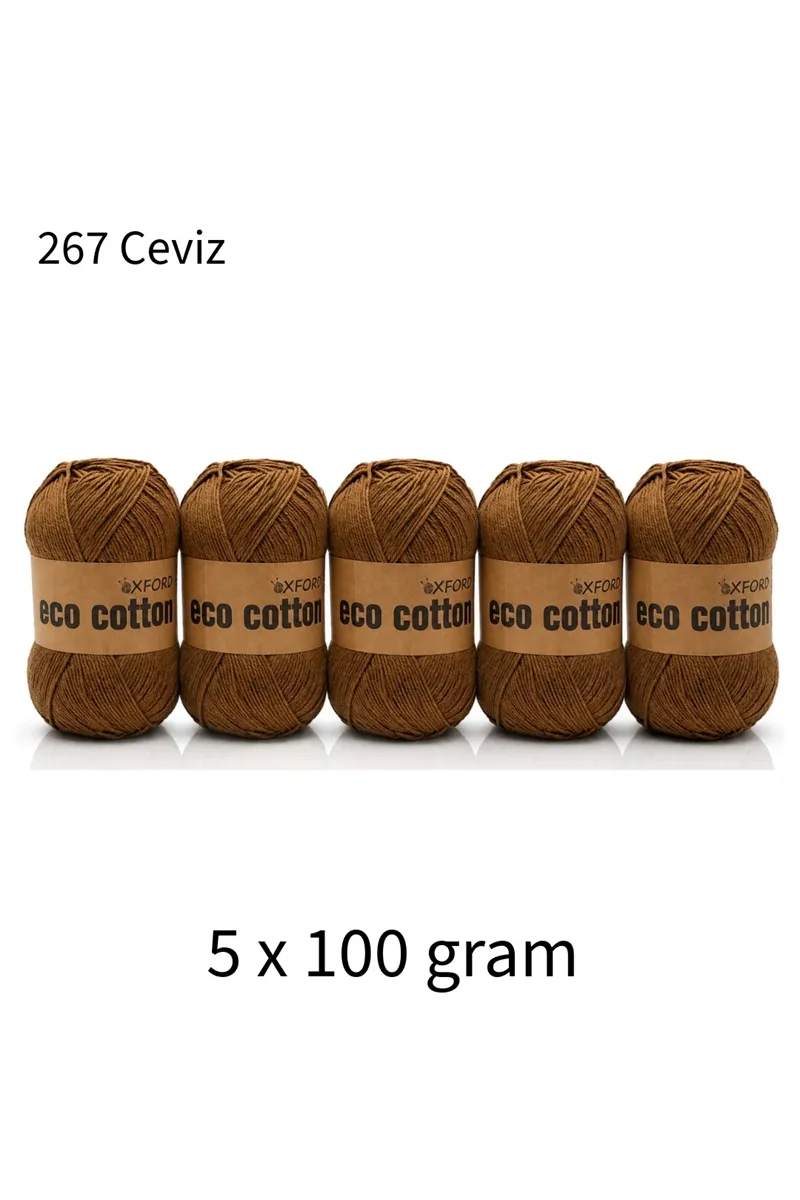 5'li Paket Eco Cotton 100gr-200m No:267 Ceviz
