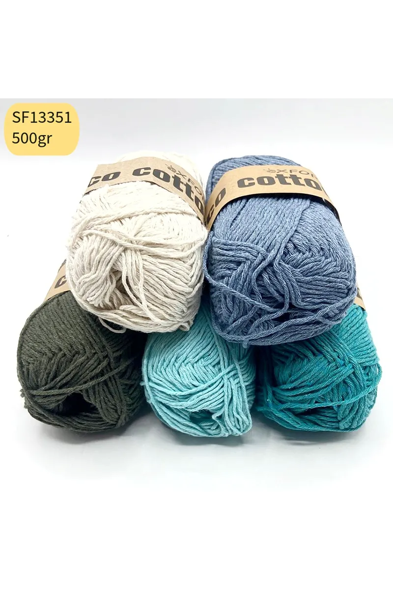 Stok Fazlası 5'li Paket 500 gram Cotton İp Mix SF13351