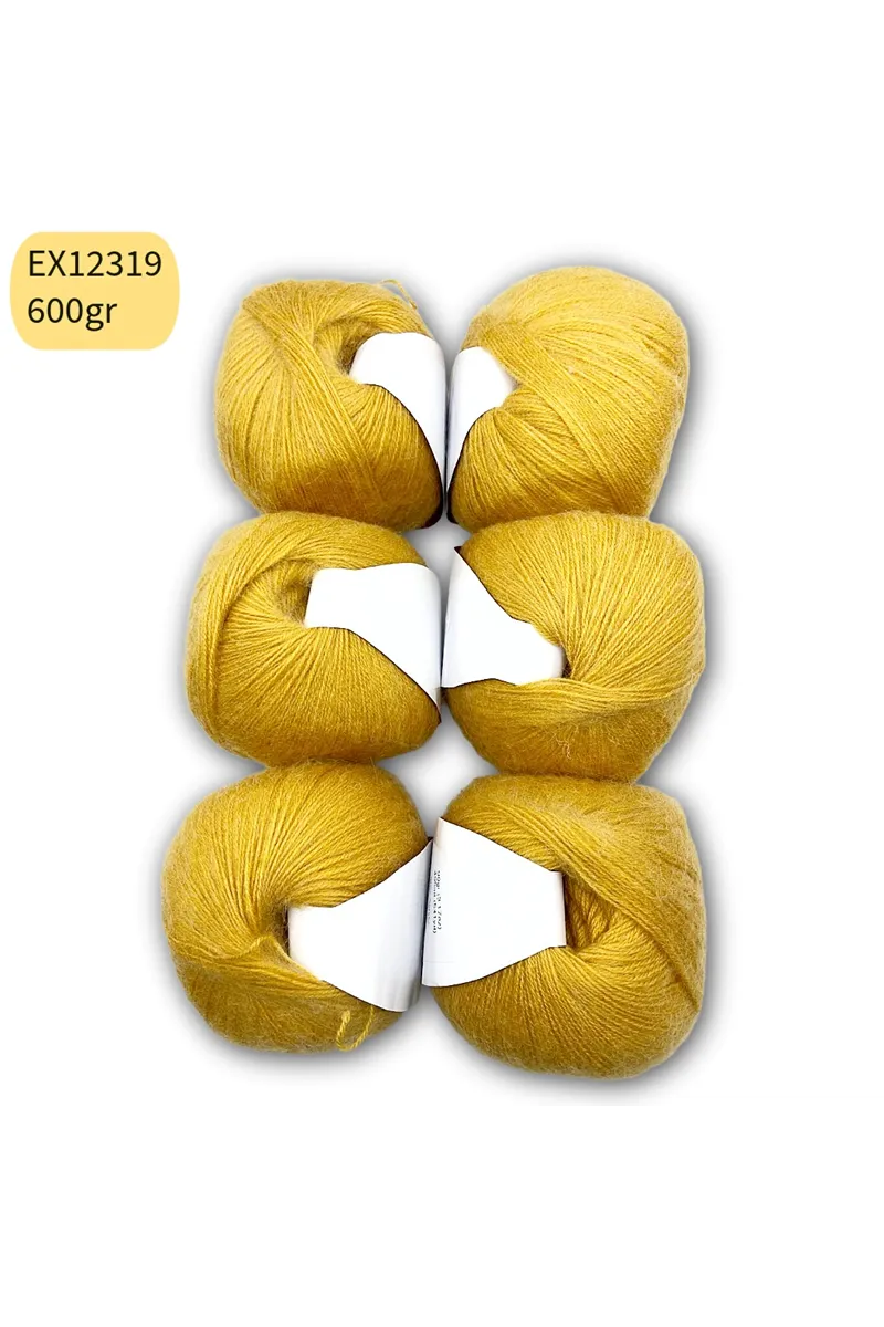 İhraç Fazlası 6'lı Paket 600 gr Angora Hardal EX12319