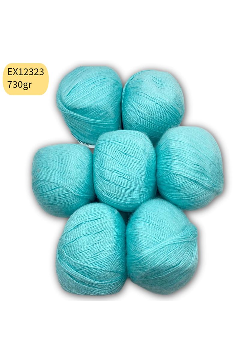İhraç Fazlası 7'li Paket 730 gr Angora Turkuaz EX12323