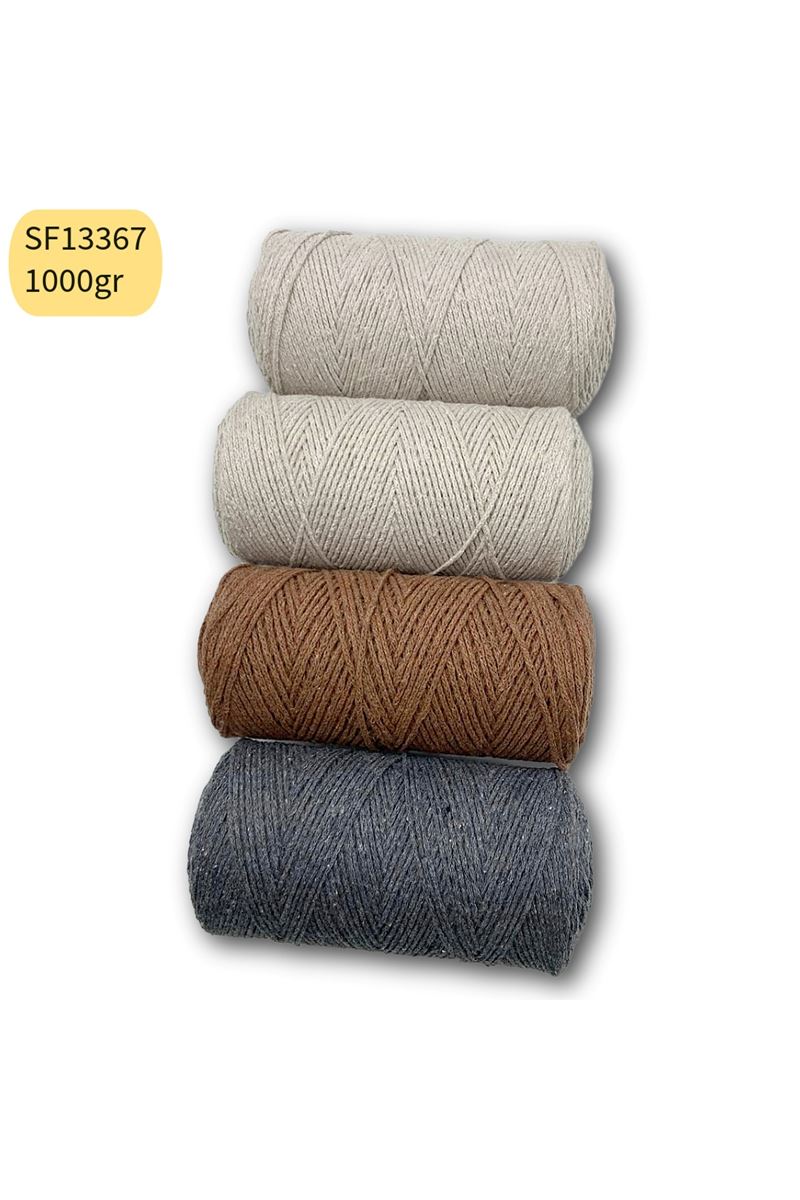 Stok Fazlası 1000gr Cotton Makrome Mix SF13367