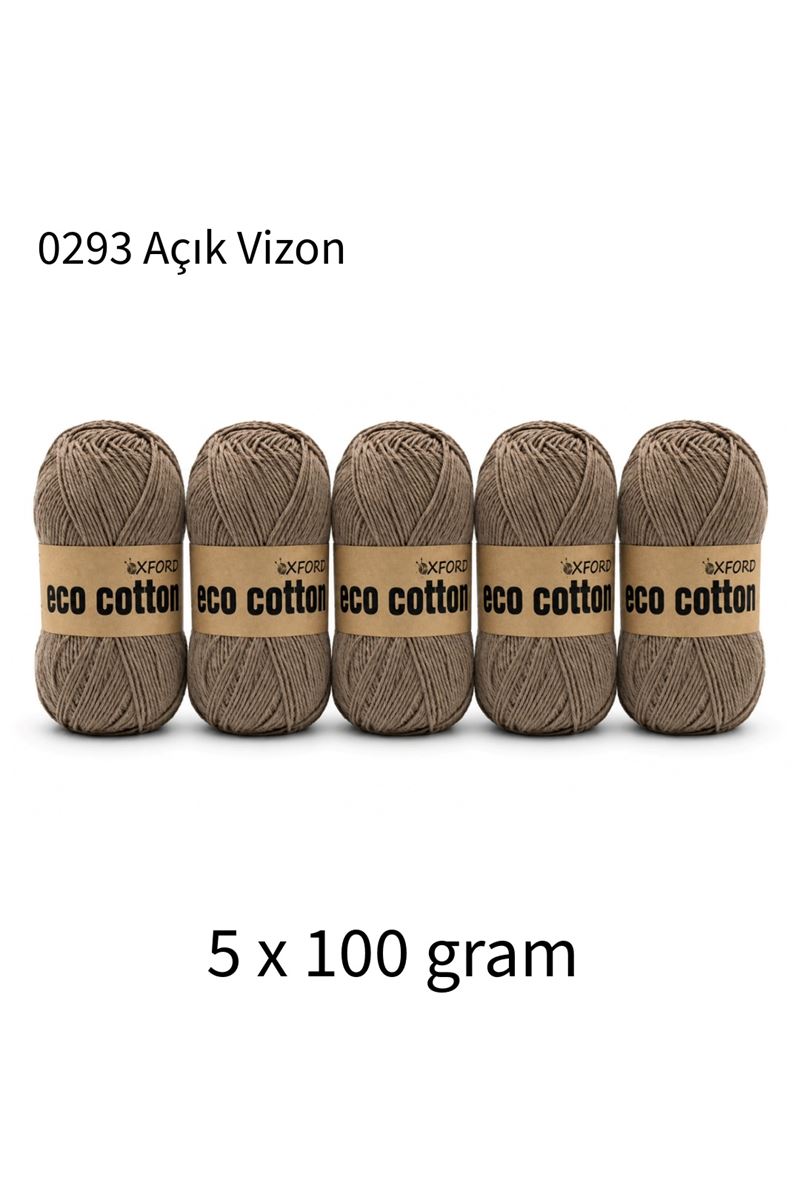 5'li Paket Eco Cotton 100gr-200m No:0293 Açık Vizon