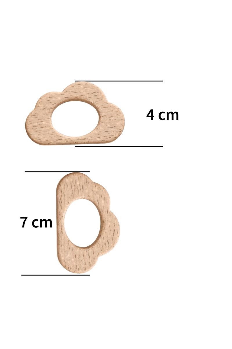 Ahşap Bulut Halka 70mm 5'li paket