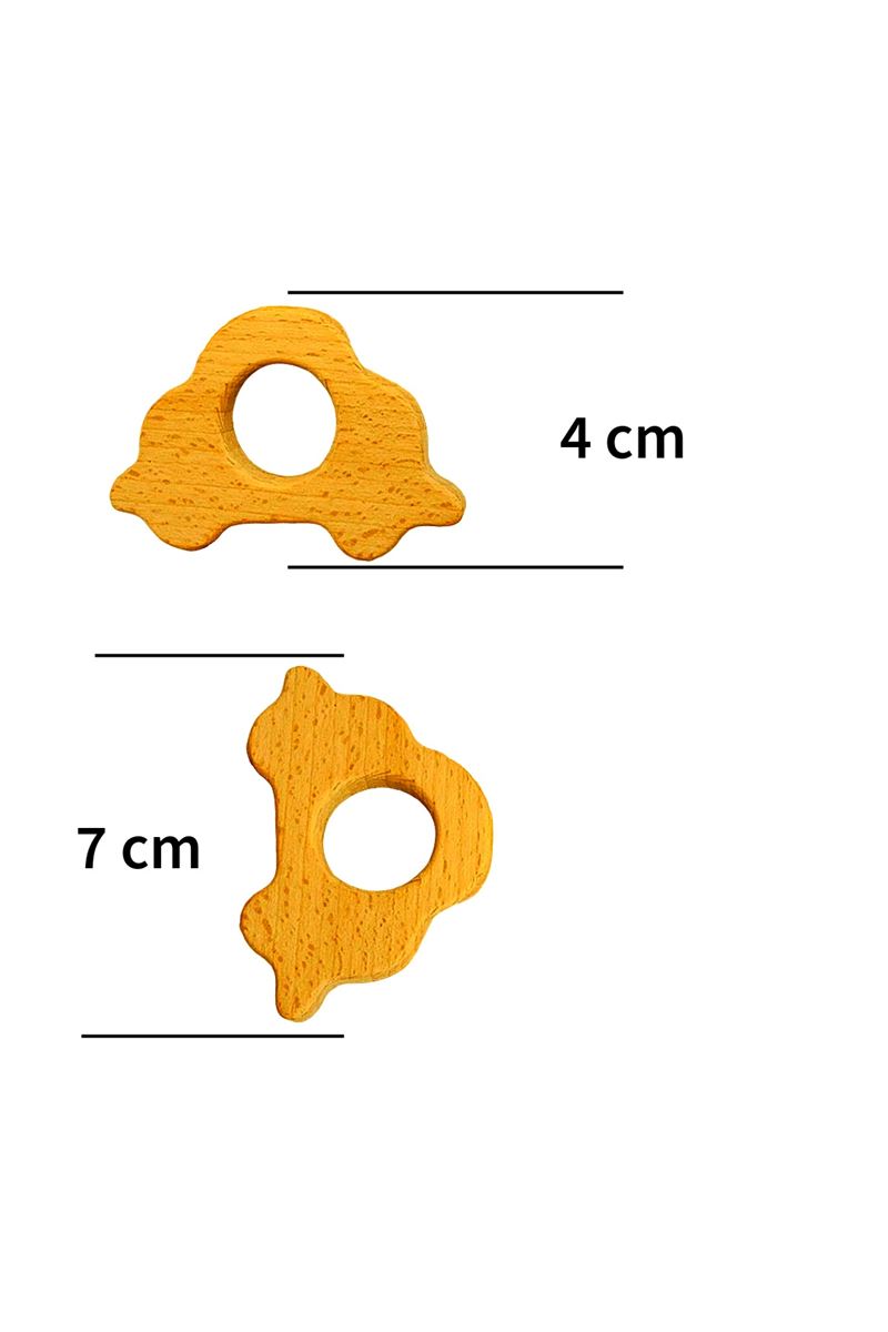 Ahşap Araba Halka 70mm 4lü paket