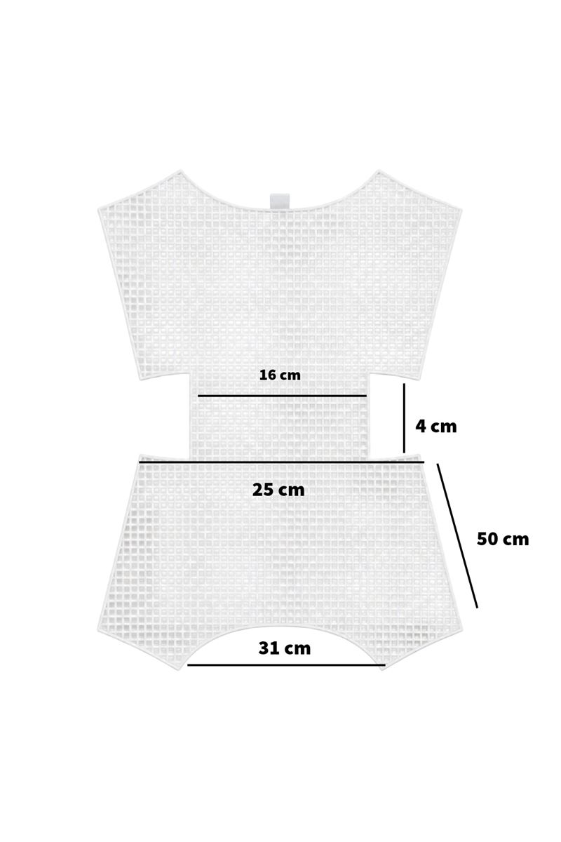 Goblen Çanta Kanvası Kelebek Model Beyaz