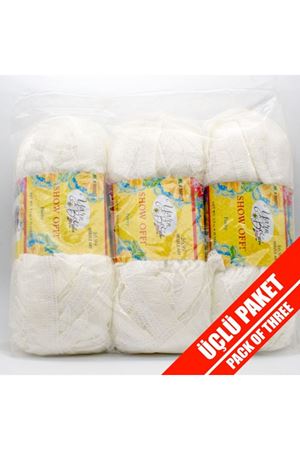 3'lü Paket YarnBee Show Off Şal İpi 001