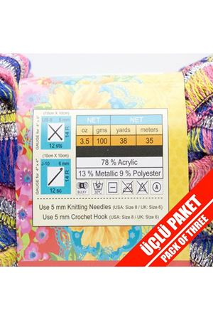 3'lü Paket YarnBee Show Off Şal İpi 101