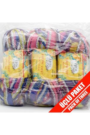 3'lü Paket YarnBee Show Off Şal İpi 101