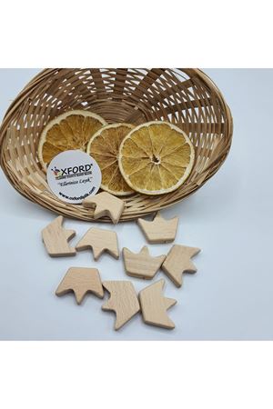 Ahşap Emzik Zincir Boncuğu Taç