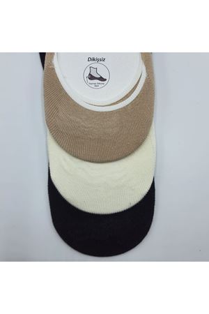 Altılı Erkek Babet Çorap Siyah Krem Bej