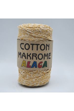 Cotton Makrome Alaca 03 Hardal / Beyaz