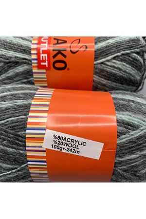 Outlet 5'li Paket 540-580 gr Yünlü Çoraplık Ebruli 753