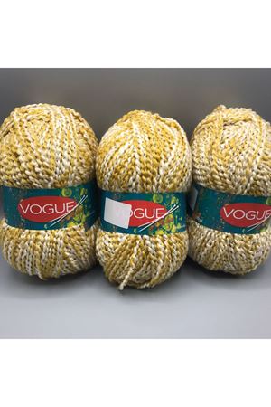 İhrac fazlası 3'lü Paket 750gr Kalın Simli Buklet Akrilik Altın Melanj 0800