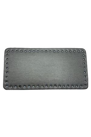 Dikişli Çanta Tabanı 25x12 Koyu Gümüş