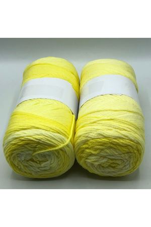 İhrac Fazlası 2'li Paket 450-550 gr Akrilik Ebruli Sarı 11323