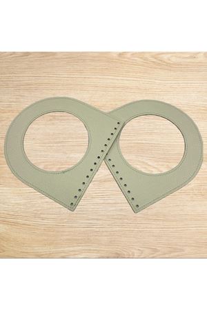 İkili Deri Çanta Sapı 18x18 cm Koyu Krem 