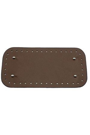 Dikişli Perçinli Çanta Tabanı 25x12 Kahve