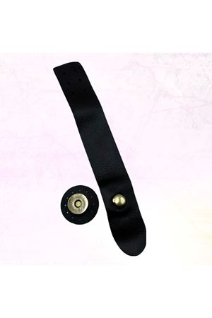 Mıknatıslı Suni Deri Çanta Kapama Kahverengi