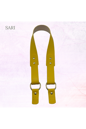 Rivetli Çanta Sapı Suni Deri 74 cm Sarı