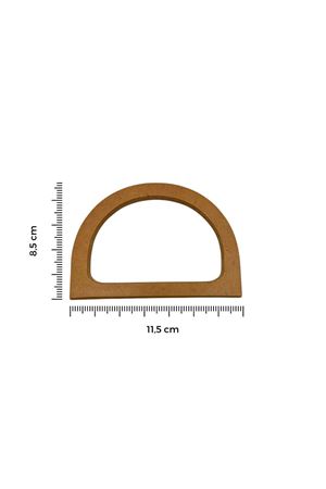 İthal Ahşap Çanta Sapı 11,5x8,5 Taba 06