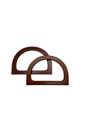 İthal Ahşap Çanta Sapı 11,5x8,5 Kahve 07