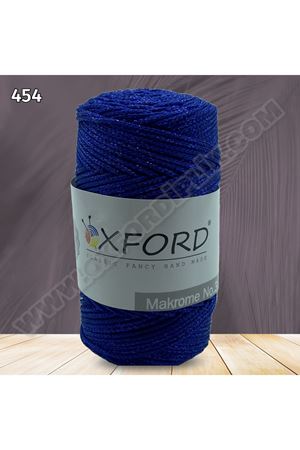 Oxford 3 No Simli Lurex Makrome - 454 Saks Mavi