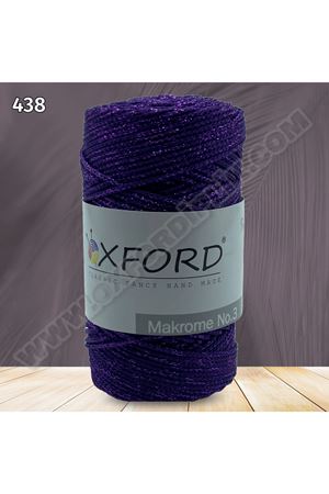 Oxford 3 No Simli Lurex Makrome - 438 Mor