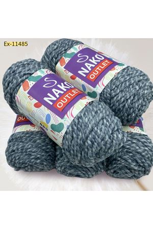 İhrac Fazlası 5'li Paket 500 gr Akrilik Gri Melanj 11485