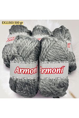 İhrac Fazlası 5'li Paket 500 gr Hırkalık Akrilik Orta Gri 11503
