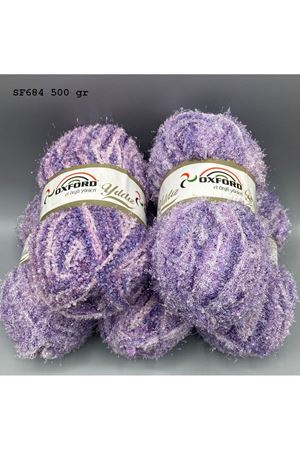 Stok Fazlası 5'li Paket 500 gr Simli Kıvırcık Mor SF684