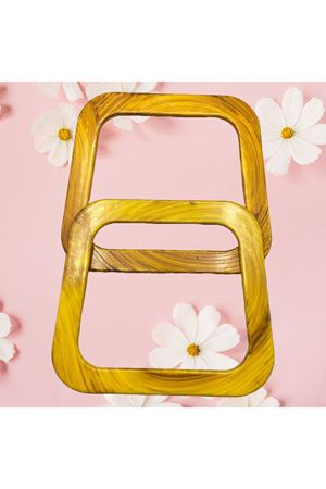 Ahşap Görünümlü Çanta Sapı 15x13 cm Açık