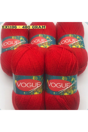 İhrac Fazlası 5'li Paket 480-500 gram Akrilik Kırmızı 1196